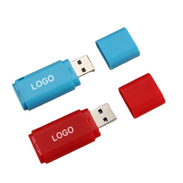 Business Gift Plastic Usb Flash Drive Stick Pen Drive Custom Logo Branded Wholesale 8GB Classic Plastic Cle USB Key Memory Disk