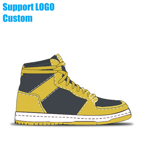 รองเท้าผ้าใบแฟชั่นย้อนยุคชิคาโกรองเท้ากีฬาบาสเก็ตบอลลำลองสำหรับผู้ชายรองเท้าแบรนด์ - Product Image 4