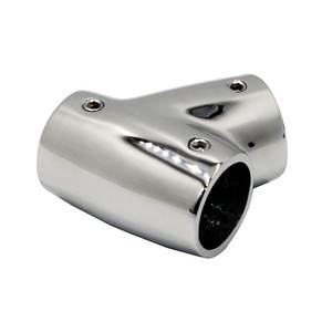 Accesorios Marinos de Acero Inoxidable 316, Conector en T de 60 mm para Astas de Bandera y Barandillas, Conector en T Izquierdo y Derecho - Product Image 3