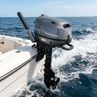 Moteur hors-bord 4 temps 6 CV à arbre court ou long, compatible avec les moteurs et pièces de rechange d'origine Yamaha pour bateaux.