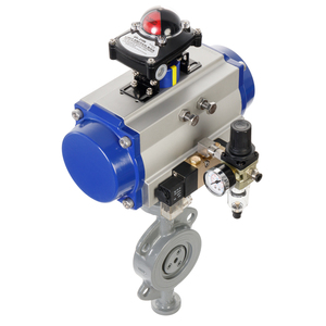 Normal Metal <b>Sealing</b> With Pneumatic Drive up to DN600 for Single Acting (90 Degree Rotary) HAT-270D - Product Image 1