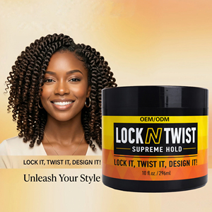 Cera para el Cabello de Fijación Fuerte Lock N Twist Supreme Hold de 10 oz, Marca Privada Personalizada OEM ODM, para Locs, Twists y Trenzas - Product Image 3