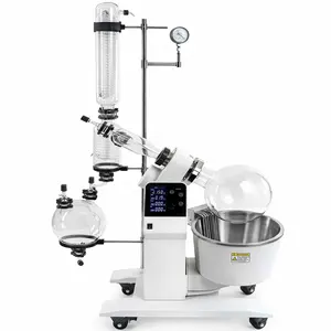CHINCAN RE200-Pro High Quality Laboratory LCD Digital 20L Rotary Evaporator with set of glassware vertical free