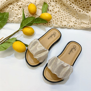 ホット販売美しい安い子供フラットスリッパ子供スリッパ屋外小さな女の子スリッパ - Product Image 6