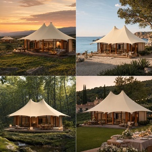 Tende Glamping di Lusso BOTEEN per Resort di Alta Gamma, Tende Personalizzate Ottagonali a Strato Singolo con Telaio in Lega di Alluminio per Quattro Stagioni - Product Image 2