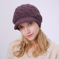 Nouveau Bonnet Femme 2026 Chaud et Coupe-Vent, Tricoté au Crochet, Élégant et Tendance pour l'Automne et l'Hiver