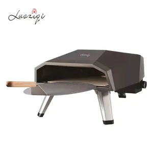2024 Guarantee Quality Outdoor Pizza Oven Small Gas Pizza BBQ Oven Powder Coating Iron Pizza Barbecue Grill for Party