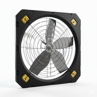Ventilateur de panneau carré de 45 pouces avec un volume d'air élevé, ventilateur de ventilation robuste pour grandes entrepôts et ateliers d'usine