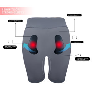 स्मार्ट म्स शॉर्ट्स फिटनेस लेगिंग होम वर्कआउट के लिए ग्लिट्स और पैरों के लिए बालों के लिए - Product Image 5