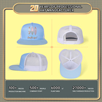 Topi Trucker Fashion Cetak Surf Kustom Terlaris Multi-Warna Jaring Bernapas Dapat Disesuaikan Snapback Liburan Pantai