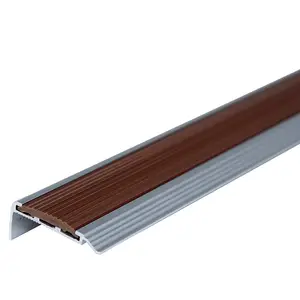 Luminum-moldura de aluminio para escalera, accesorio antideslizante, buena resistencia al desgaste