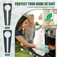 Petits verrous de bouton de cuisinière électrique et à gaz protecteurs faciles à installer à l'épreuve des enfants avec ensemble de couvercle en plastique accessoires de barbecue