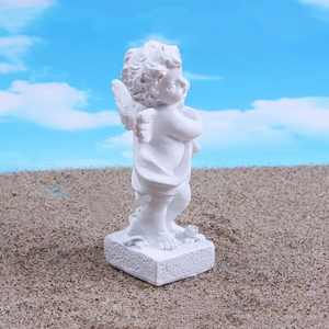 Artesanía de resina de Ángel blanco ecológico transfronterizo, adornos de <span class=keywords><strong>terapia</strong></span> psicológica, figuras para escritorio del hogar, regalos de paisaje - Product Image 4