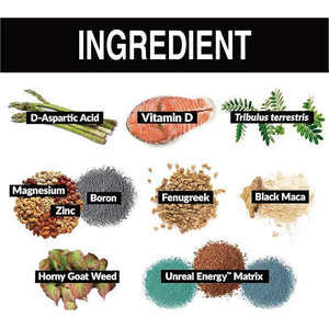Booster de vitalité pour hommes 120 capsules - Formule 9-en-1 avec acide <span class=keywords><strong>D</strong></span>-Aspartique <span class=keywords><strong>et</strong></span> Fenugrec pour soutenir l'énergie, la force <span class=keywords><strong>et</strong></span> l'endurance - Product Image 4