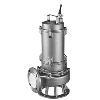 Pompe à eaux usées en acier inoxydable 380V résistant à la corrosion 100-200 L/min WQ pompe à eaux usées submersible