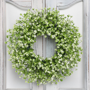 Couronne artificielle de fleurs de gypsophile Guanyi, 12 pouces, en plastique, pour décoration florale de mariage, maison, extérieur, accessoires de photographie - Product Image 4