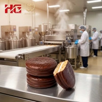 Nouvelle ligne de production de barres chocolatées entièrement automatique en acier inoxydable HG 500 kg/h avec équipement pour snacks protéinés et céréales, contrôlée par PLC