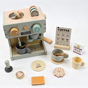 Ensemble de jeu cafetière en <span class=keywords><strong>bois</strong></span> durable, <span class=keywords><strong>jouet</strong></span> de cuisine en <span class=keywords><strong>bois</strong></span> massif pour enfants et tout-petits de 2 à 7 ans, jeu de rôle barista ANNA & BECK - Product Image 2