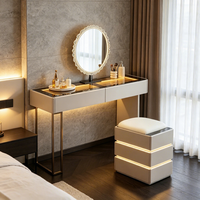 Nouvelle table de toilette extensible de style luxueux italienne pour le pied du lit