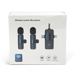 מיקרופון דש אלחוטי K15 2.4G דו-ערוצי עם הפחתת רעשים וקליפס, כולל מקלט Type C עבור טיקטוק, וולוגים, ראיונות וסרטונים - Product Image 2