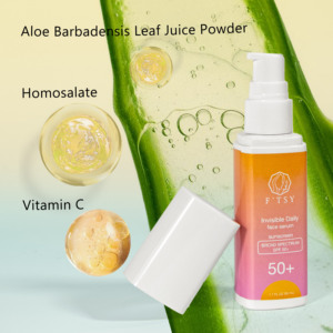 Marque privée FPS 30 50 PA ++++ Lotion anti-âge Sérum écran solaire non gras minéral hydratant à la vitamine C E - Product Image 4