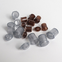 Mini pots à couvercle rabattable en plastique PP colorés personnalisés, étanches, petits pots pour pilules, capsules, échantillons, contenants en bande