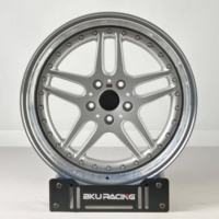 Jantes en alliage forgées BZY 3 pièces 5x120 18-19 pouces, design parallèle M, finition argentée, nouvelle performance accrue pour la rétrofit/mise à niveau