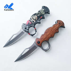 Cuchillo Táctico con Patrón Impreso en 3D y Mango de Madera/Acero para Camping y <span class=keywords><strong>Caza</strong></span> - Product Image 1