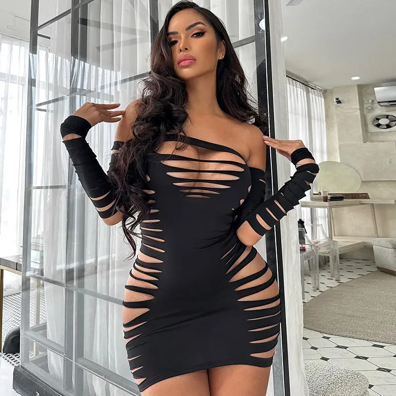 2022 Fashion Women's Clothes Long Sleeve Party Club Sexy Dress Casual Women Dress