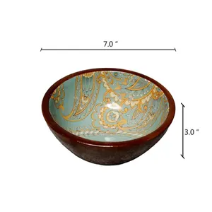 Bol de service en bois de luxe artisanal de qualité supérieure, design élégant et poli, pour la réception, la décoration de la maison et l'exportation en gros - Product Image 4