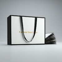 Sac d'expédition en papier biodégradable et écologique de luxe pour chaussures de marque, avec logo personnalisé, pour emballage cadeau de vêtements de détail