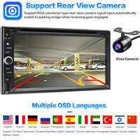 Estéreo para Auto de Doble DIN con Reproductor de DVD y CD, Apple CarPlay y Android Auto Inalámbricos, Pantalla Táctil, Radio, Bluetooth, USB, SD, FM