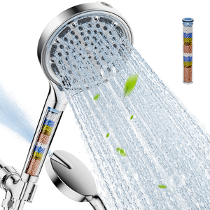 JOMOO 3 in 1 Filtered Handheld <strong>Shower</strong> <strong>Head</strong> 6 Spray Modes Bathroom <strong>Shower</strong> Combo with Bracket <strong>and</strong> 1.8m <strong>Shower</strong> <strong>Hose</strong> - Product Image 1