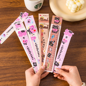 Sofocat Magnetic Ruler <b>Bookmark</b> 15cm Plastic Student Drawing Tool Creative Stationery <b>Gift</b> - Product Image 2