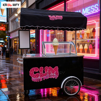Four à pizza chaud 2025, tricycle congélateur à vendre, chariot à snacks, chariot à glaces, chariot alimentaire