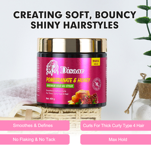 <span class=keywords><strong>Gel</strong></span> Coiffant Fixation Maximale Grenade & Miel Sans Alcool Anti-Écaillage Lissant <span class=keywords><strong>Boucles</strong></span> Épaisses Type 4 - Product Image 3