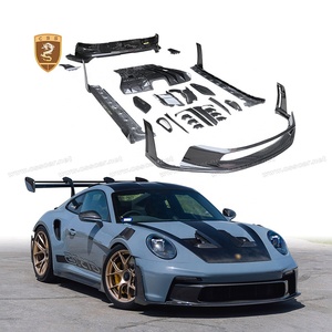 Kit carrosserie style OEM en fibre de carbone sèche pour Porsche 911 <span class=keywords><strong>992</strong></span> GT3 RS : Lame avant, aérations d'ailes, jupes latérales, diffuseur arrière - Product Image 2