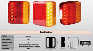Luces Led de alta calidad para camión, luces de remolque de señal de advertencia lateral trasera de coche, multiusos - Product Image 3