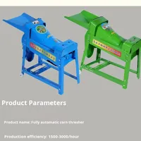 Nouveau modèle de batteuse à maïs électrique entièrement automatique, petite taille, haute efficacité, usage agricole, 220V, garantie 18kg
