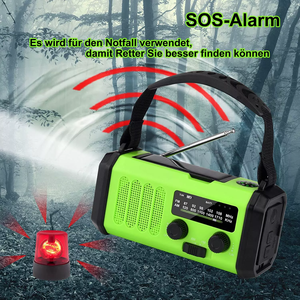 <span class=keywords><strong>Radio</strong></span> Portabel Darurat 10000 MAh, <span class=keywords><strong>Radio</strong></span> Cuaca <span class=keywords><strong>FM</strong></span>/AM/NOAA, <span class=keywords><strong>Radio</strong></span> Engkol Tangan Tenaga Surya, Peringatan SOS - Product Image 5