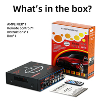 Amplificateur de puissance AV-308Bound Zhengying KTV Ser Mini HiFi stéréo classe D Audio avec aigus basses Options d'alimentation 12V/220V