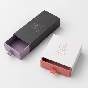 Wholesale Customized Printed Little Paper Wedding Earing Ring Packaging Jewelry Drawer Box - Product Image 3