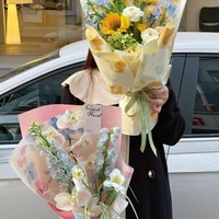 Origineel Valentijnsdag parelmoerfolie boeket inpakpapier bloemist bloemarrangement benodigdheden
