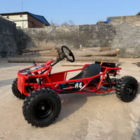 Buggy de plage tout-terrain à quatre roues pour adultes, kart à pédales tout-terrain à 4 temps avec volant pour parcs d'attractions