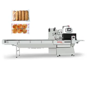 Bostar Automatische Flowpackmachine voor Hamburger Broodje Roll