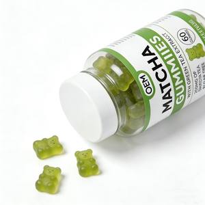 OEM Natural Matcha Green Tea Gummies Antioxidant Wellness Support Vegan Dietary Supplement Adult Gummy Candy Newborn - Product Image 1