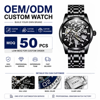 Montre mécanique automatique pour homme TEVISE T9005E personnalisée, bracelet en acier inoxydable, luxe, affaires, lumineuse, étanche, mode, OEM ODM