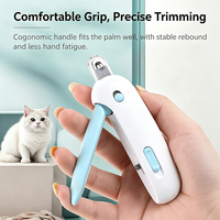 Coupe-ongles réglable en plastique pour animaux de compagnie avec design à gravité, sûr et convivial pour les débutants, pour le toilettage des chats