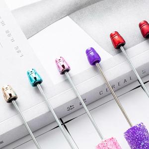 Stylos à bille en métal durables à faire soi-même, avec strass scintillants, design étoilé multicolore, sérigraphiés, cadeau créatif pour tous - Product Image 2