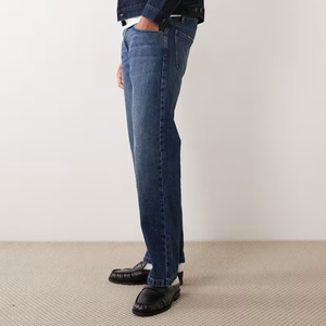 Jean décontracté bleu moyen pour homme 2026 – Coupe droite taille haute pour le quotidien - Product Image 2